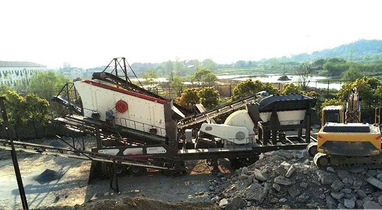 小型花崗巖移動(dòng)生產(chǎn)線