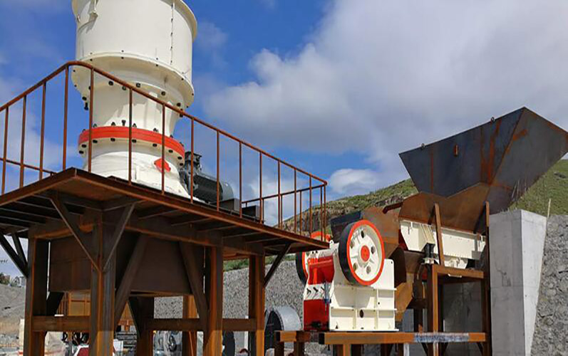 石料破碎生產線現場